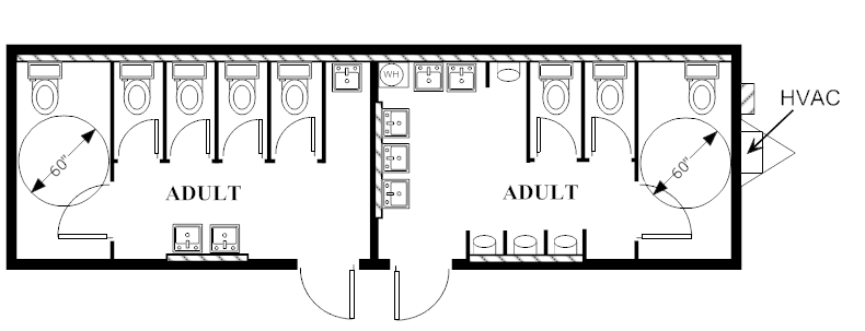 Restroom, 12x40 HCD 