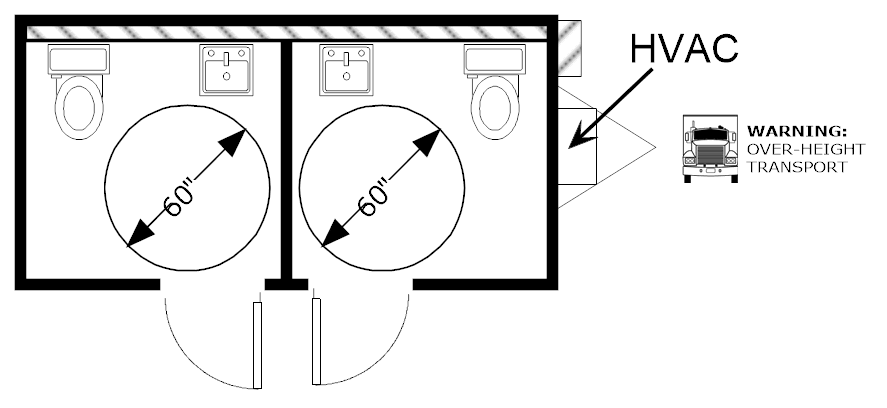 Restroom, 8x16 HCD 