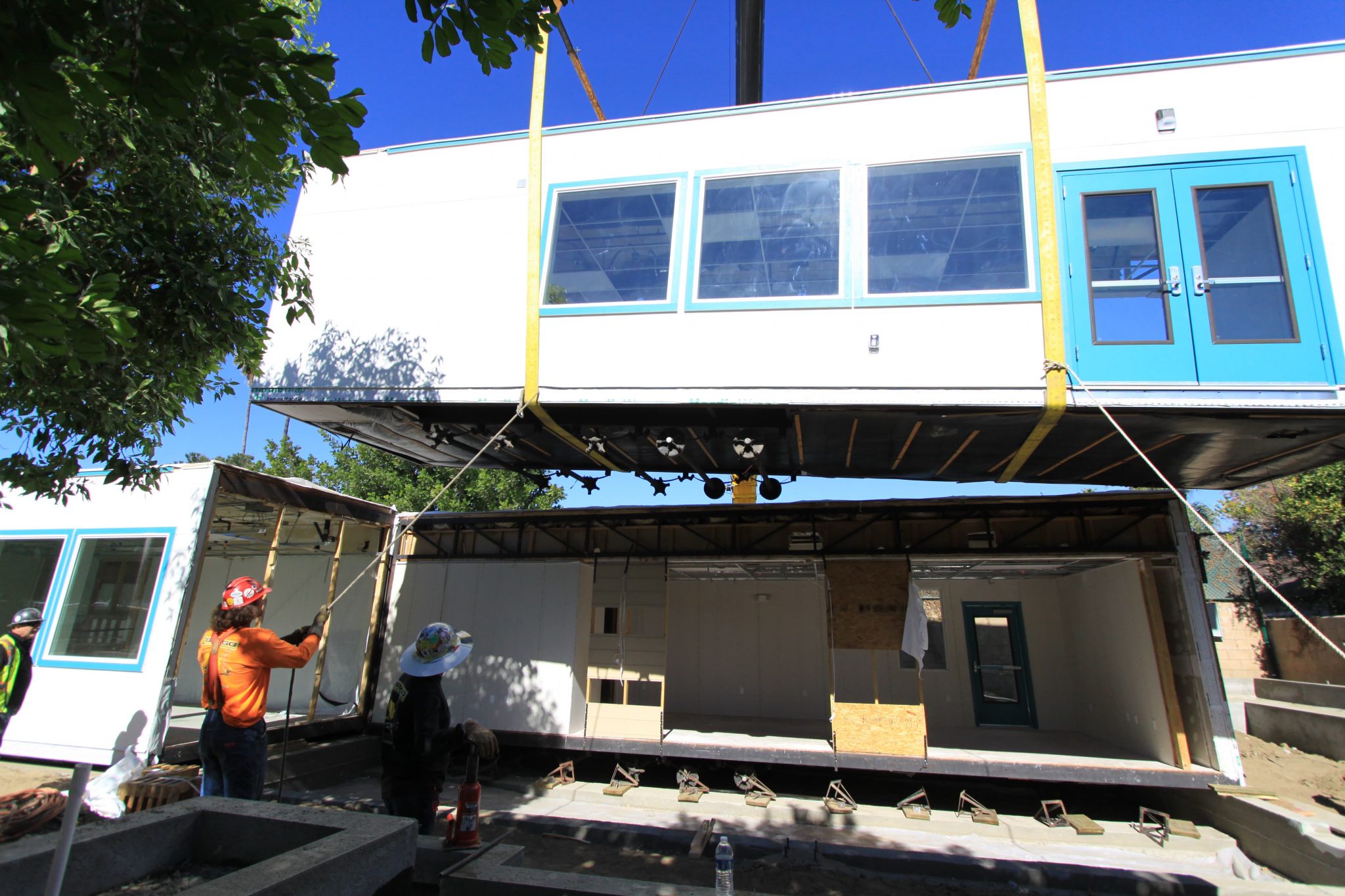 Custom Classrooms Built at School to Add More Desks for Students